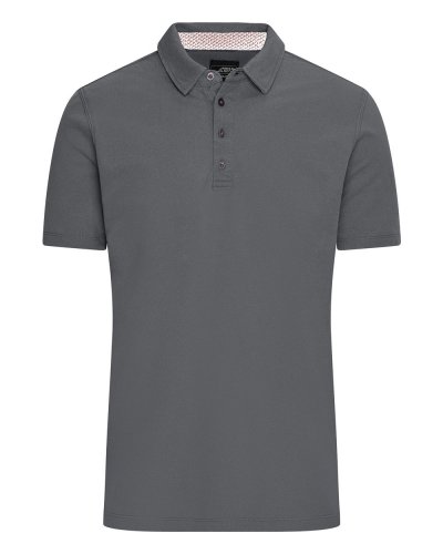 Polo da uomo Polo da uomo - James & Nicholson Graphite / White / Red