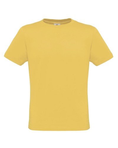T-shirt men-only aderente Used yellow