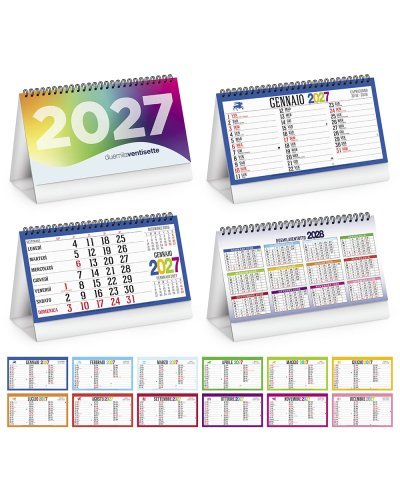 Calendario da tavolo Swedish Table 2027, 13 mesi