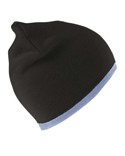 Berretto Reversibile Fashion Fit Nero / Sky