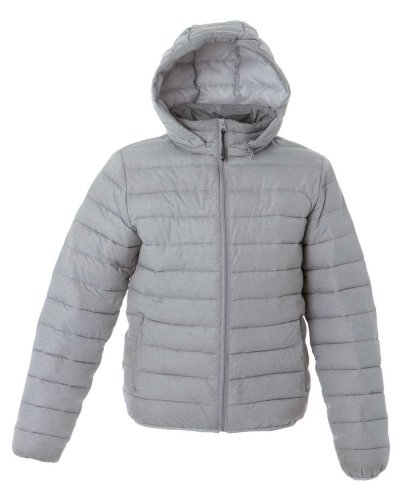 Giubbino Vilnius in nylon 20D morbido e lucido Light Grey