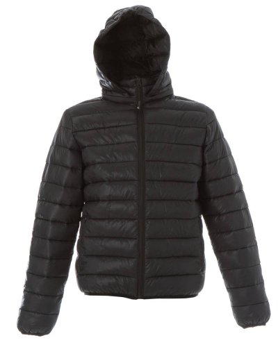 Giubbino Vilnius in nylon 20D morbido e lucido Black