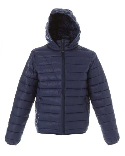 Giubbino Vilnius in nylon 20D morbido e lucido Navy