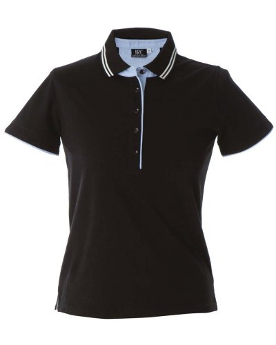 Polo manica corta in Jersey Rodi Lady Black