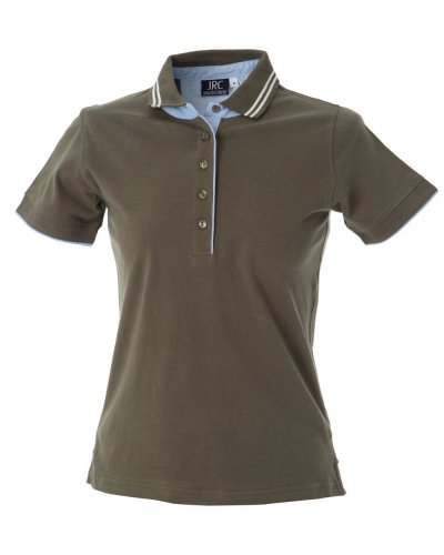 Polo manica corta in Jersey Rodi Lady Army Green