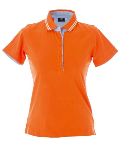 Polo manica corta in Jersey Rodi Lady Orange