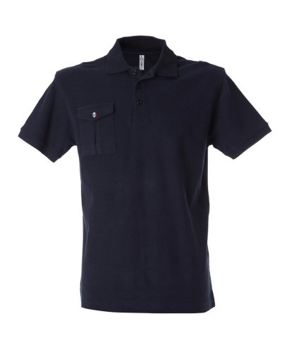 Polo manica corta con taschino