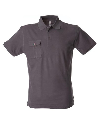 Polo manica corta con taschino