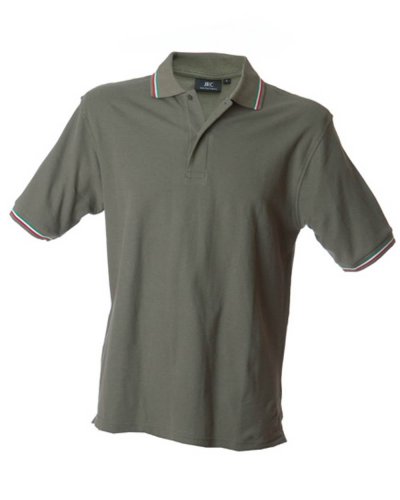 Polo manica corta Aosta Army Green