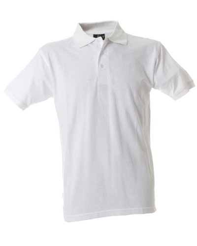 Polo manica corta 100% cotone Brasile White