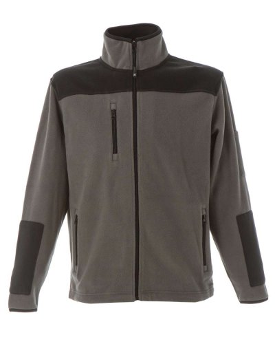 Pile antipilling con tasca zip siul petto Grey