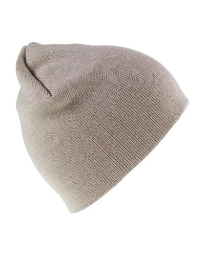 Berretto Soft Feel Cuffless Beanie Stone