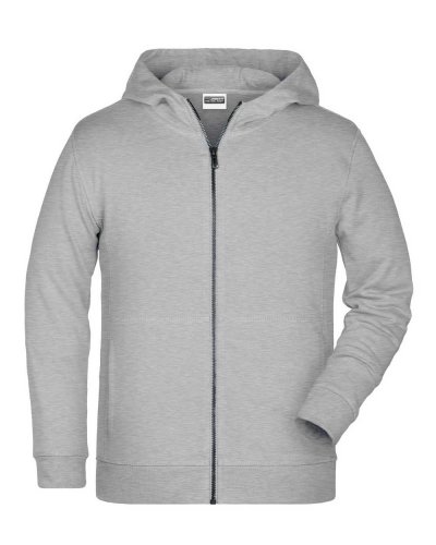 Children's Zip Hoody Grey Heather