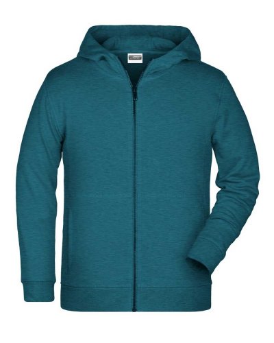 Children's Zip Hoody Petrol Melange