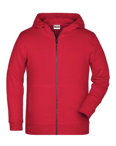 Children's Zip Hoody Red