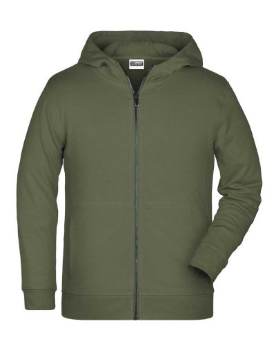 Children's Zip Hoody Olive