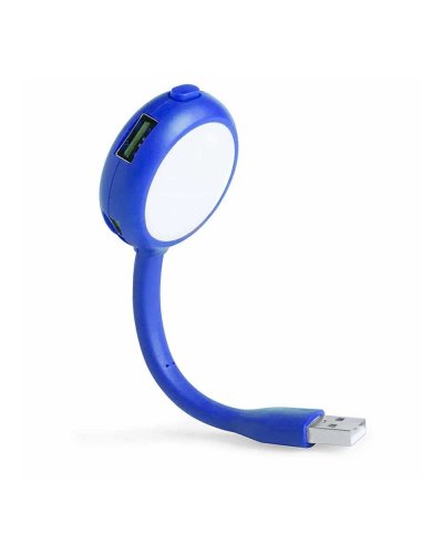 Lampada Led Porta USB Blu