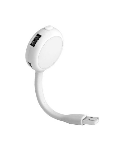 Lampada Led Porta USB Bianco