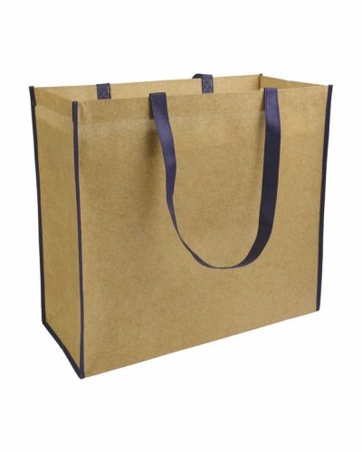 Shopper TNT Laminato con soffietto Blu scuro