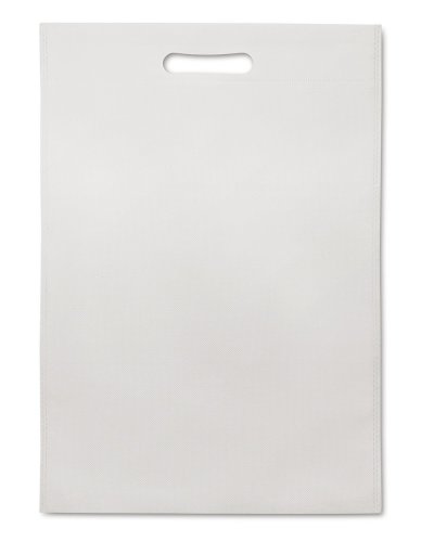 Borsa shopper piatta termosaldata stampa full print White