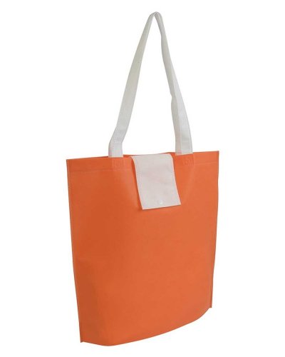 Shopper ripiegabile in TNT Arancione