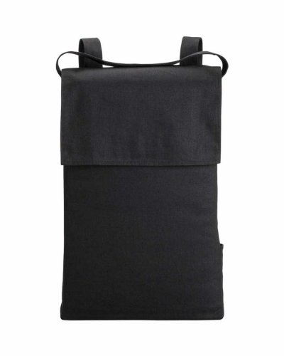 Shopper/zaino in cotone Nero