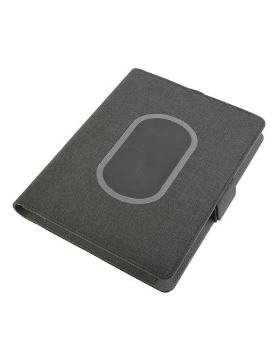 Organizer con wireless charger e quaderno