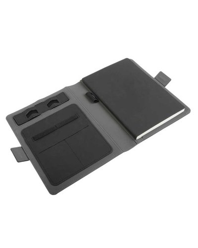 Organizer con wireless charger e quaderno