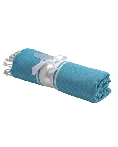 Telo mare/pareo stile Fouta Celeste