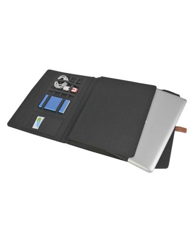 Cartella A4 in Similpelle e tech organizer in tessuto