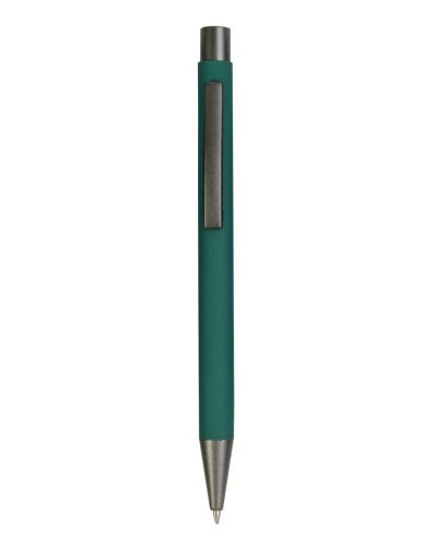 Penna a scatto con particolari bruniti Verde