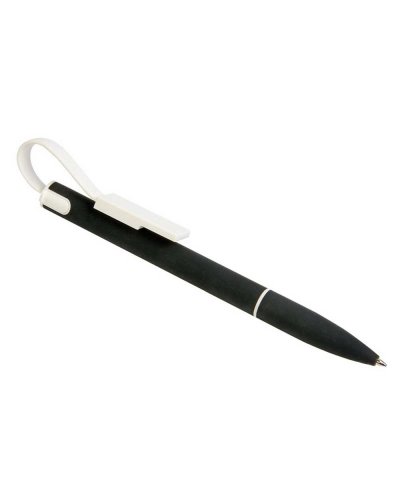 Penna twist in alluminio con cavo di ricarica Nero