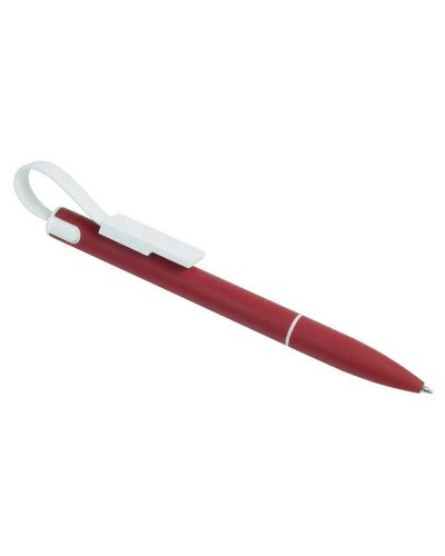 Penna twist in alluminio con cavo di ricarica Rosso