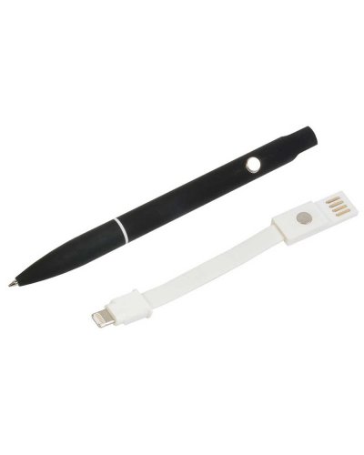 Penna twist in alluminio con cavo di ricarica