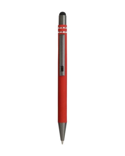 Penna a scatto con touchscreen Rosso