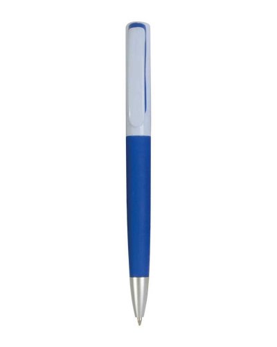 Penna con parte colorata gommata Blu scuro