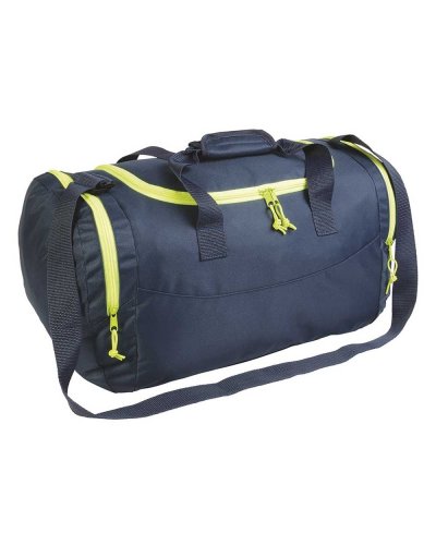 Borsone sport Blu scuro / Giallo