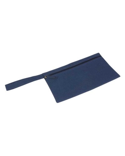 Porta documenti con pratica maniglia Blu scuro