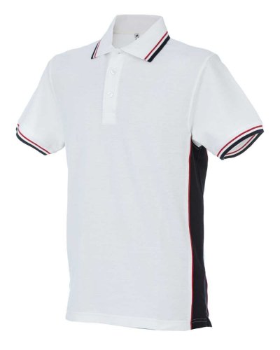 Polo manica corta bicolore Ankara White / Navy