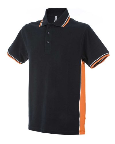 Polo manica corta bicolore Ankara Navy / Orange
