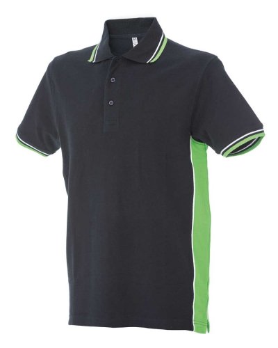 Polo manica corta bicolore Ankara Navy / Light Green