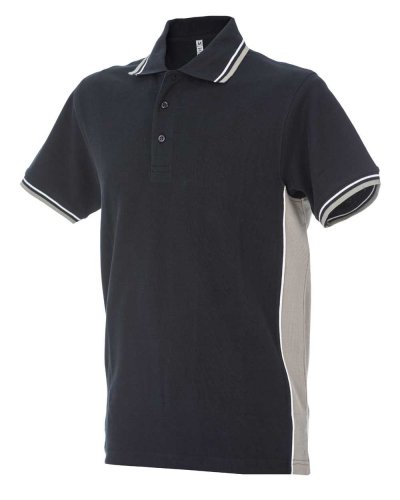 Polo manica corta bicolore Ankara Navy / Light Grey
