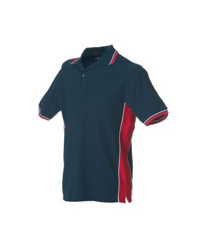 Polo manica corta bicolore Ankara Navy / Red