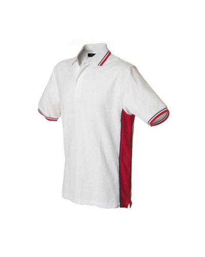 Polo manica corta bicolore Ankara White / Red