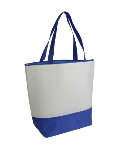 Borsa termica in TNT Blu Royal/Bianco