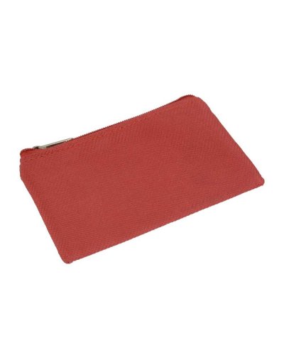 Portamonete con portachiavi Rosso
