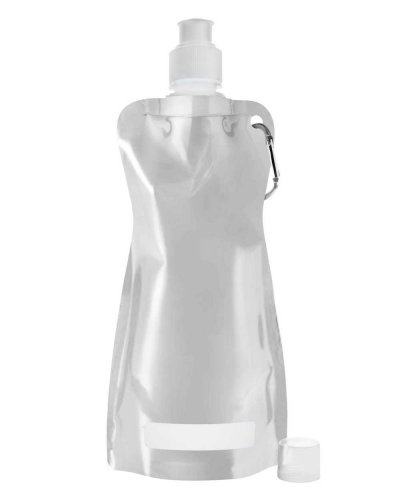 Borraccia pieghevole 420 ml BPA Free Argento