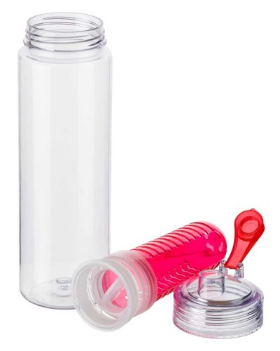 Borraccia in plastica con infusore 650 ml BPA Free