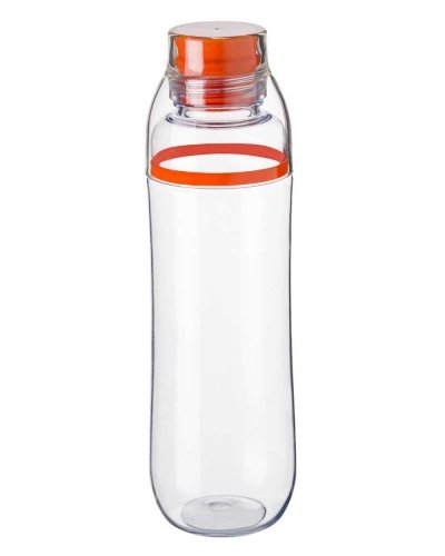 Borraccia in plastica trasparente 750 mll BPA Free Arancio
