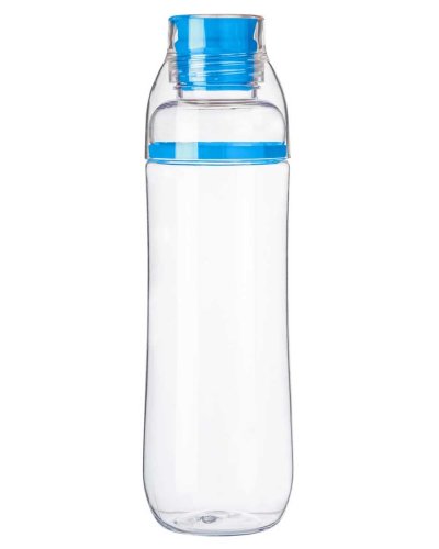 Borraccia in plastica trasparente 750 mll BPA Free Celeste